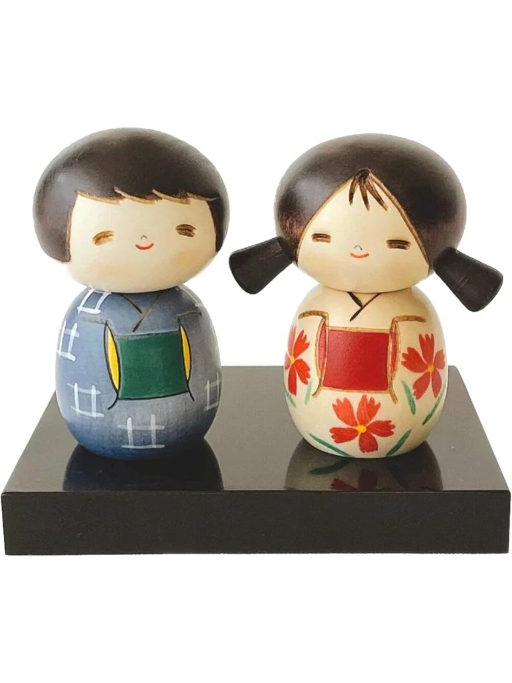 Modern Japanese Kokeshi Doll - Collectible Figurine, Traditional Craft, Kimono